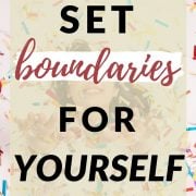 how to set boundaries for yourself