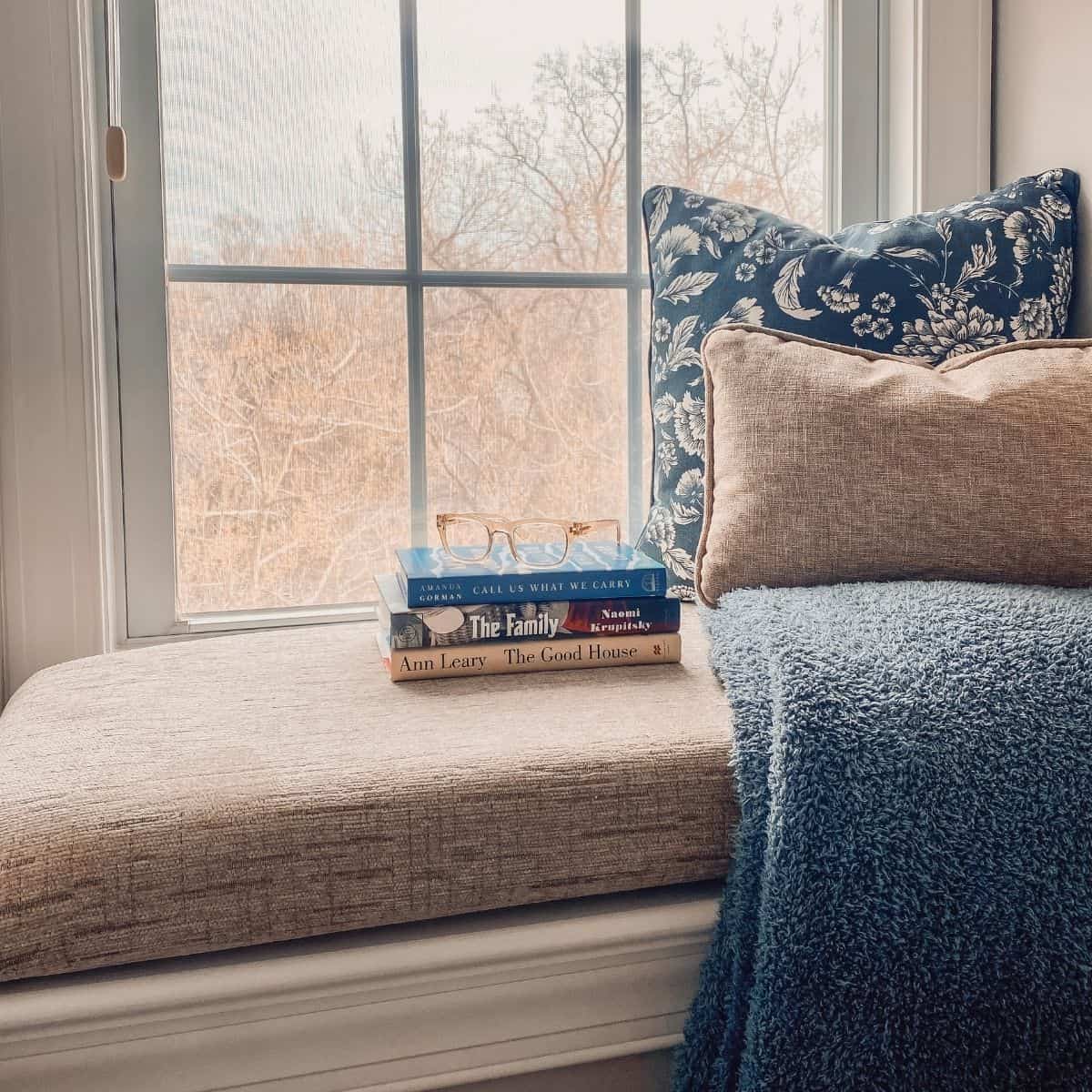 Easy DIY Window Seat Cushion for a Bay Window (No Sew)