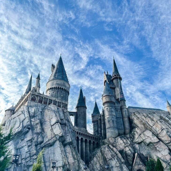 hogwarts castle at the wizarding world of harry potter in Orlando florida