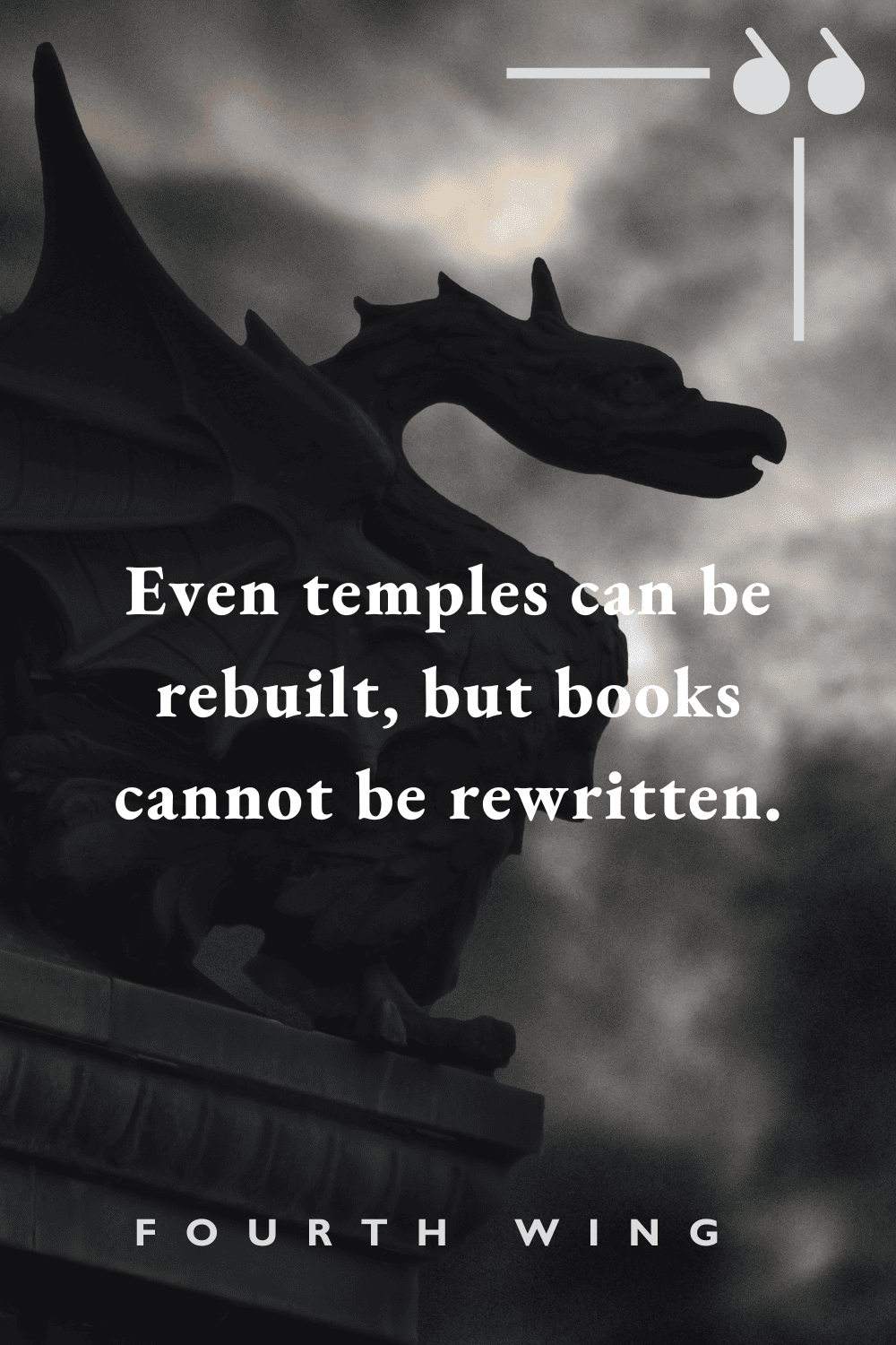 "even temple can be rebuilt, but books cannot be rewritten."