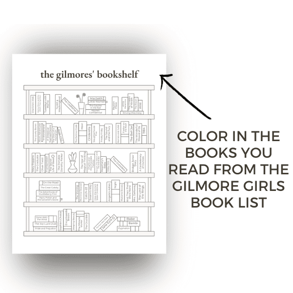 color in the books you read from the gilmore girls book list