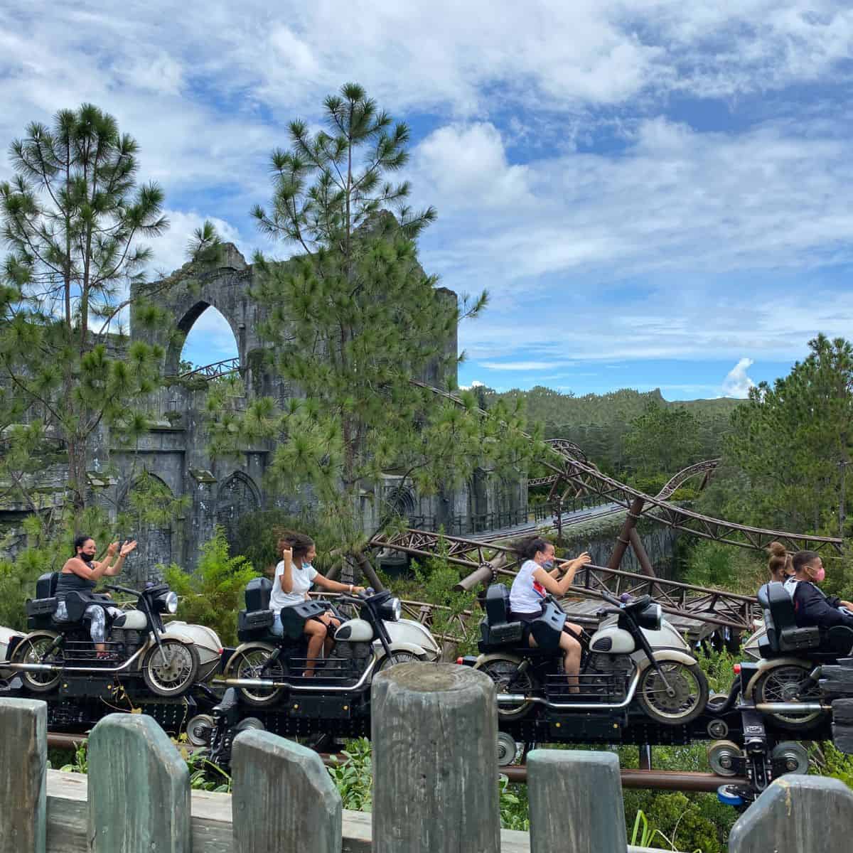 Hagrid’s Magical Creatures Motorbike Adventure ride at the Wizarding World of Harry Potter in Orlando, Florida.