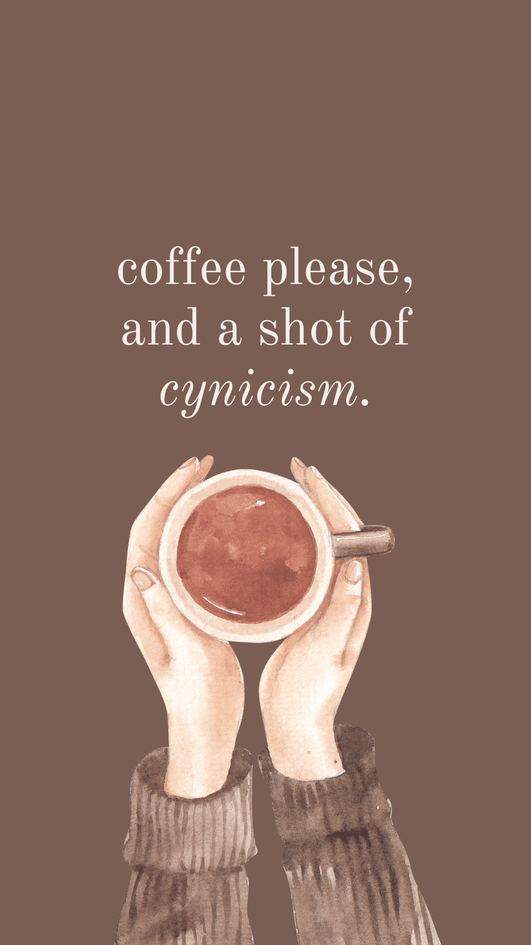 coffee please, and a shot of cynicism. gilmore girls cell phone wallpaper.