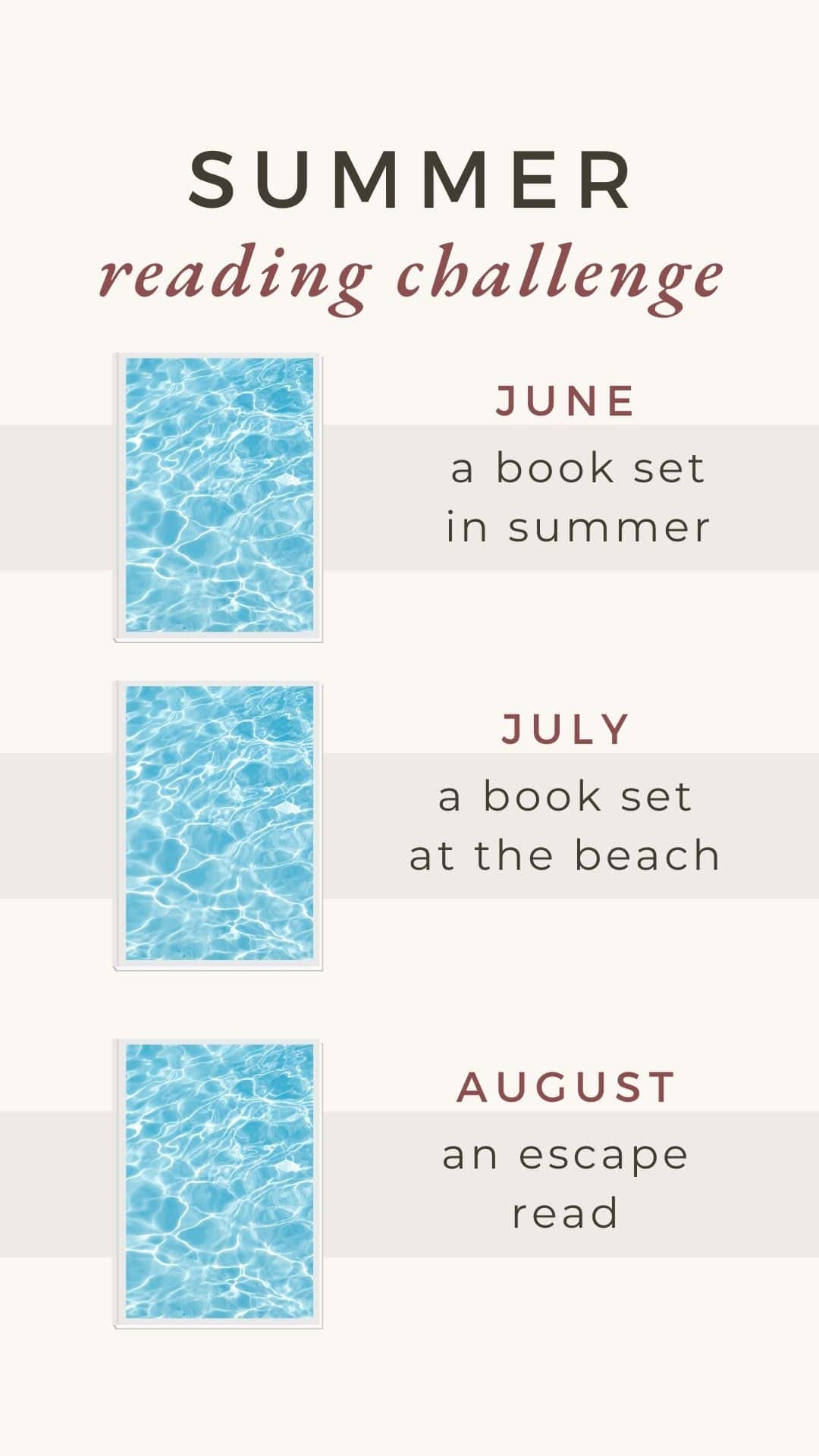 summer reading challenge bookstagram story template.