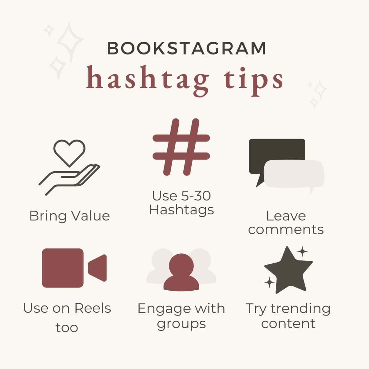bookstagram hashtag tips.